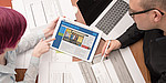 Intranetagentur PPW Köln + Münster: Konzeption am Tablet