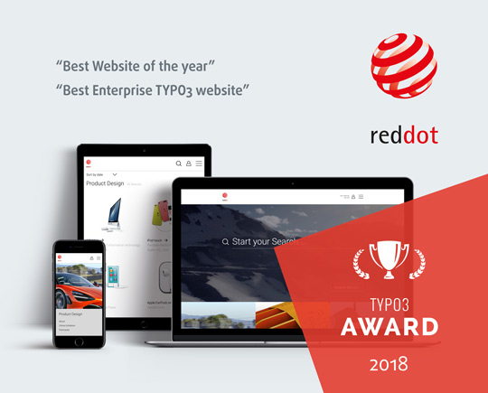 TYPO3 Awards for Red Dot Website