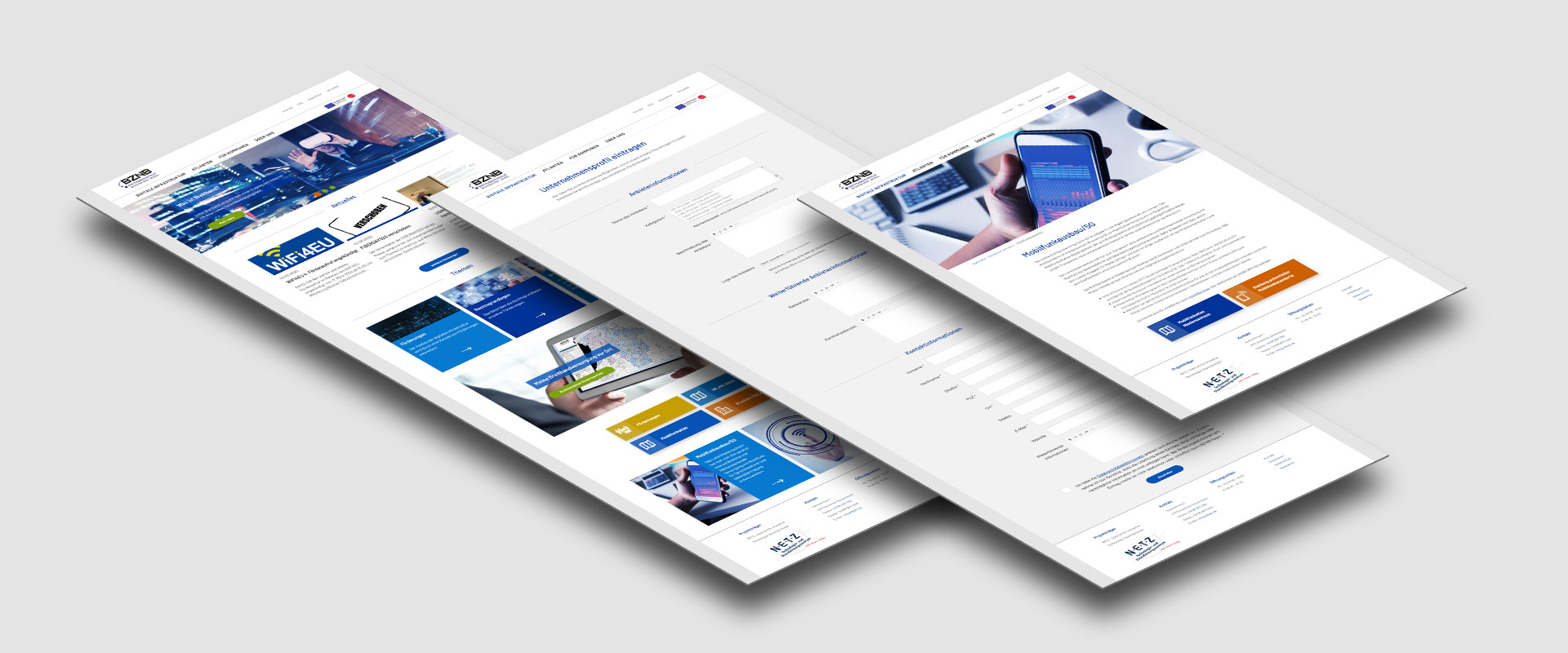 BZNB Webdesign Screenshots
