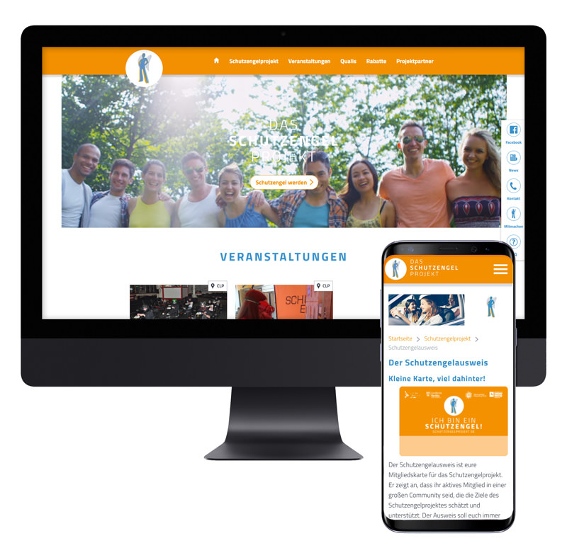 Schutzengelprojekt-Referenz-Responsive Screens