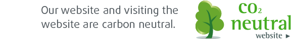 Our website and visiting the website are carbon neutral.