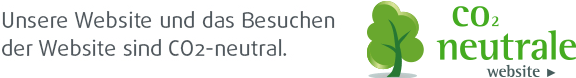 Unsere Website und das Besuchen der Website sind CO2-neutral.